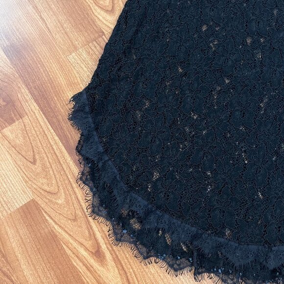 Wilfred Aritzia Lace Zipper Back Tank Top Black Size Medium M - Picture 4 of 9